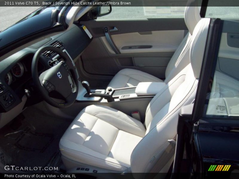 Black / Soverign Hide Calcite Leather/Umbra Brown 2011 Volvo C70 T5