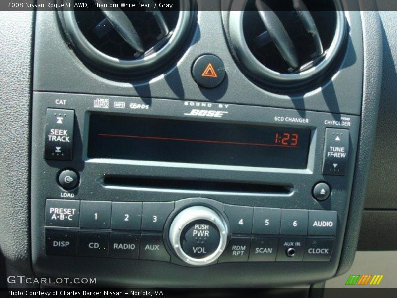 Phantom White Pearl / Gray 2008 Nissan Rogue SL AWD