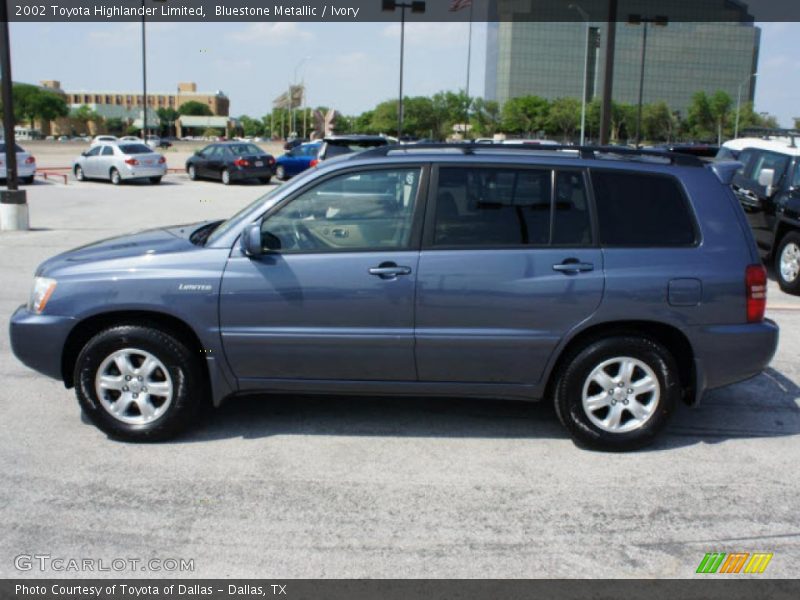 Bluestone Metallic / Ivory 2002 Toyota Highlander Limited