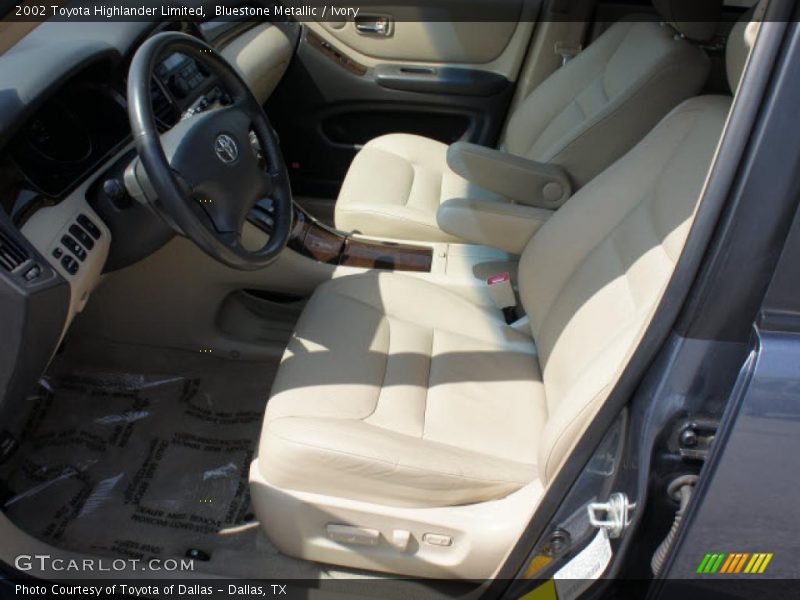 Bluestone Metallic / Ivory 2002 Toyota Highlander Limited
