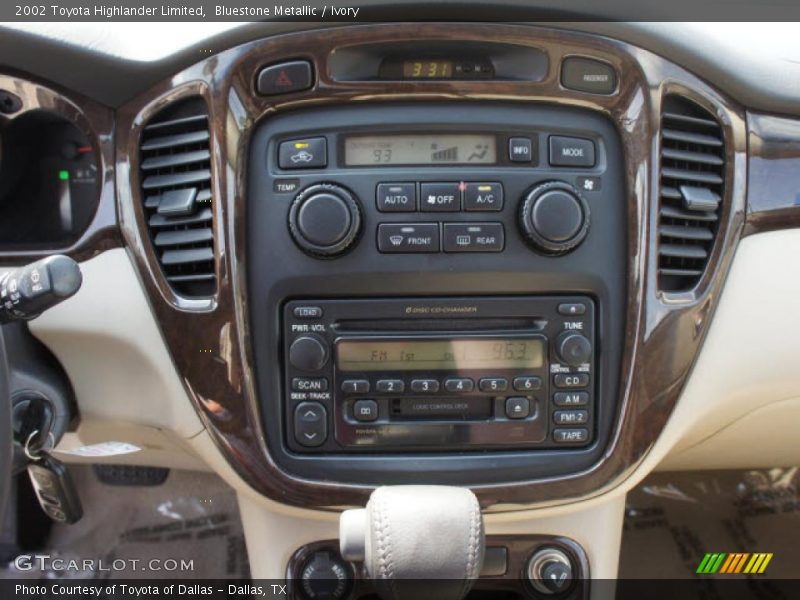 Bluestone Metallic / Ivory 2002 Toyota Highlander Limited