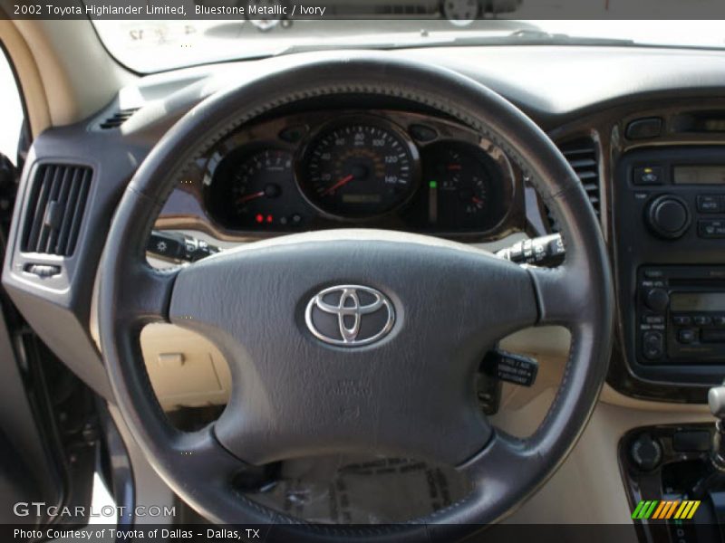 Bluestone Metallic / Ivory 2002 Toyota Highlander Limited