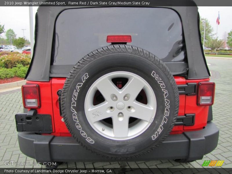 Flame Red / Dark Slate Gray/Medium Slate Gray 2010 Jeep Wrangler Unlimited Sport