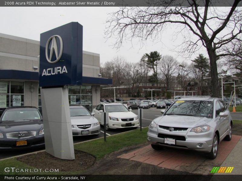 Alabaster Silver Metallic / Ebony 2008 Acura RDX Technology