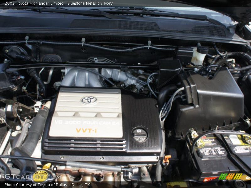 Bluestone Metallic / Ivory 2002 Toyota Highlander Limited