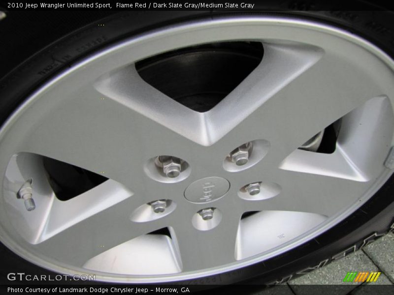 Flame Red / Dark Slate Gray/Medium Slate Gray 2010 Jeep Wrangler Unlimited Sport