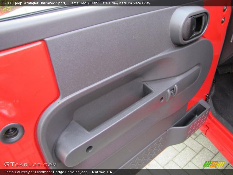 Flame Red / Dark Slate Gray/Medium Slate Gray 2010 Jeep Wrangler Unlimited Sport