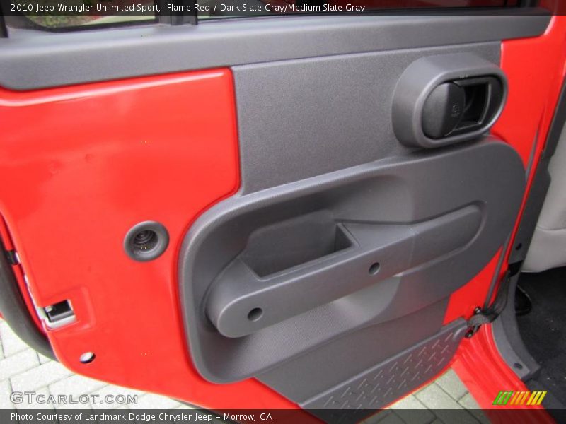 Flame Red / Dark Slate Gray/Medium Slate Gray 2010 Jeep Wrangler Unlimited Sport