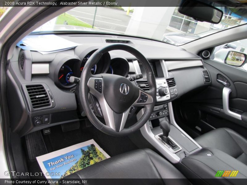 Alabaster Silver Metallic / Ebony 2008 Acura RDX Technology