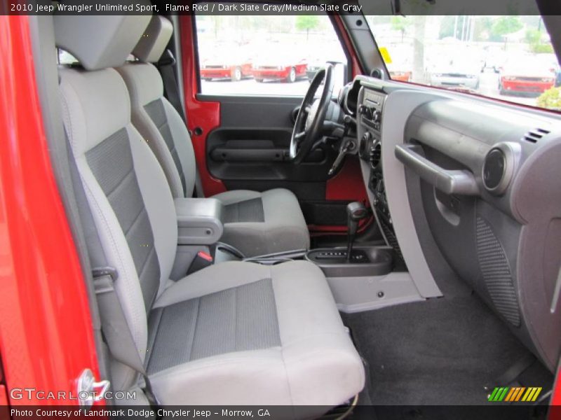 Flame Red / Dark Slate Gray/Medium Slate Gray 2010 Jeep Wrangler Unlimited Sport