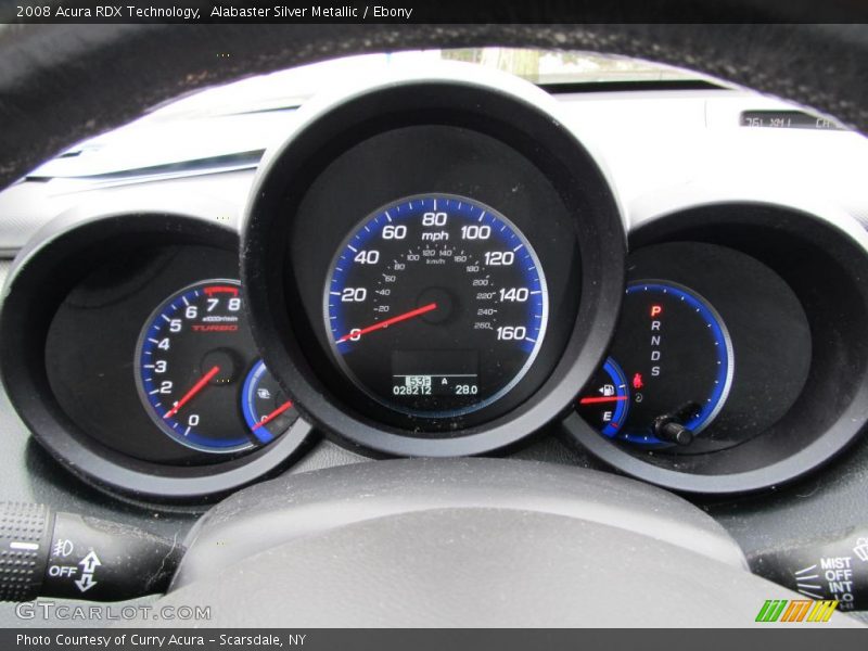 Alabaster Silver Metallic / Ebony 2008 Acura RDX Technology