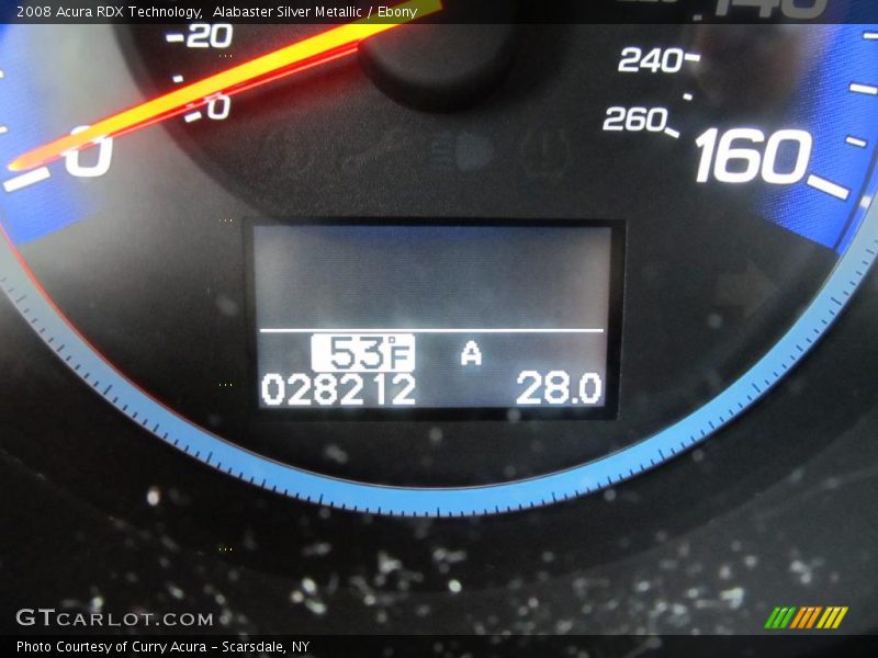 Alabaster Silver Metallic / Ebony 2008 Acura RDX Technology