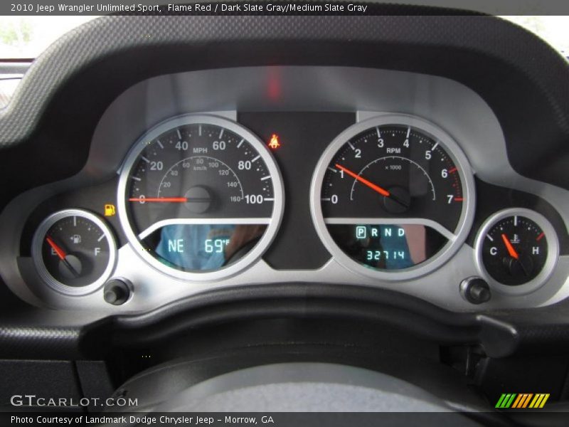  2010 Wrangler Unlimited Sport Sport Gauges