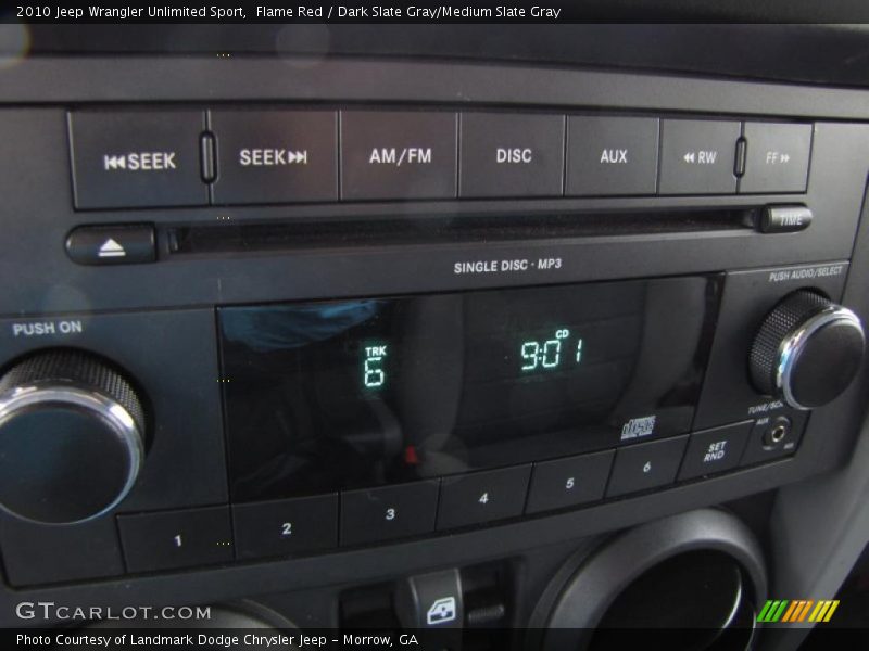 Flame Red / Dark Slate Gray/Medium Slate Gray 2010 Jeep Wrangler Unlimited Sport