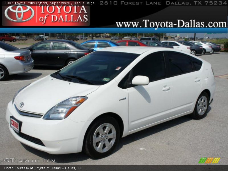 Super White / Bisque Beige 2007 Toyota Prius Hybrid