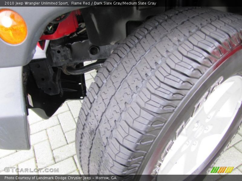 Flame Red / Dark Slate Gray/Medium Slate Gray 2010 Jeep Wrangler Unlimited Sport