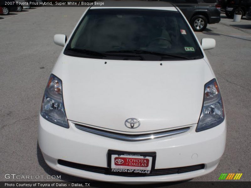 Super White / Bisque Beige 2007 Toyota Prius Hybrid