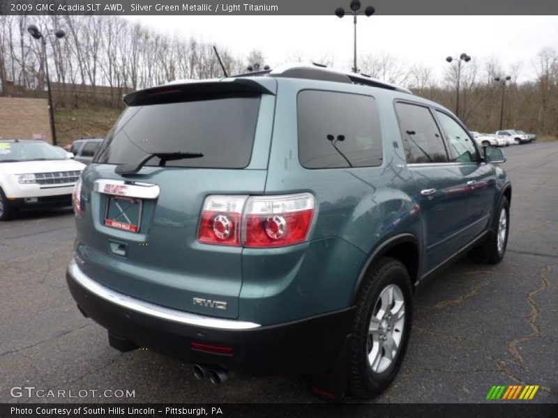 Silver Green Metallic / Light Titanium 2009 GMC Acadia SLT AWD