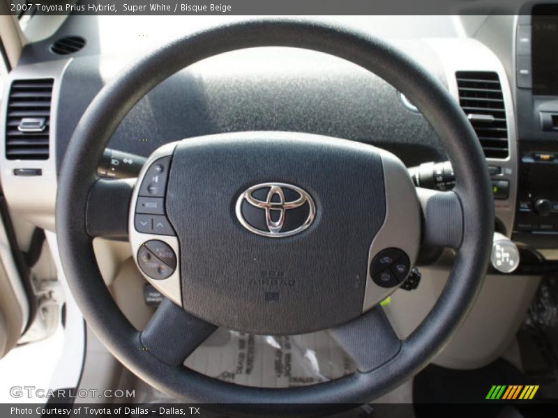 Super White / Bisque Beige 2007 Toyota Prius Hybrid