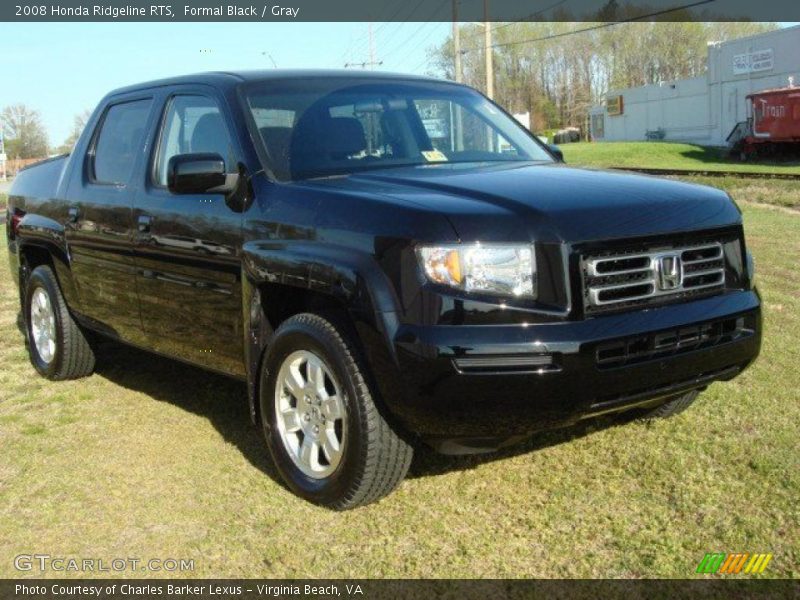 Formal Black / Gray 2008 Honda Ridgeline RTS