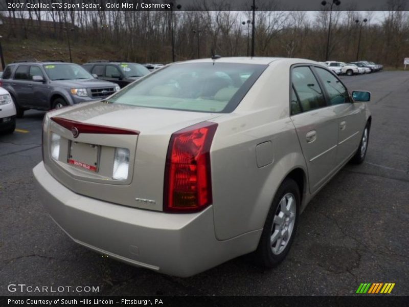 Gold Mist / Cashmere 2007 Cadillac CTS Sport Sedan