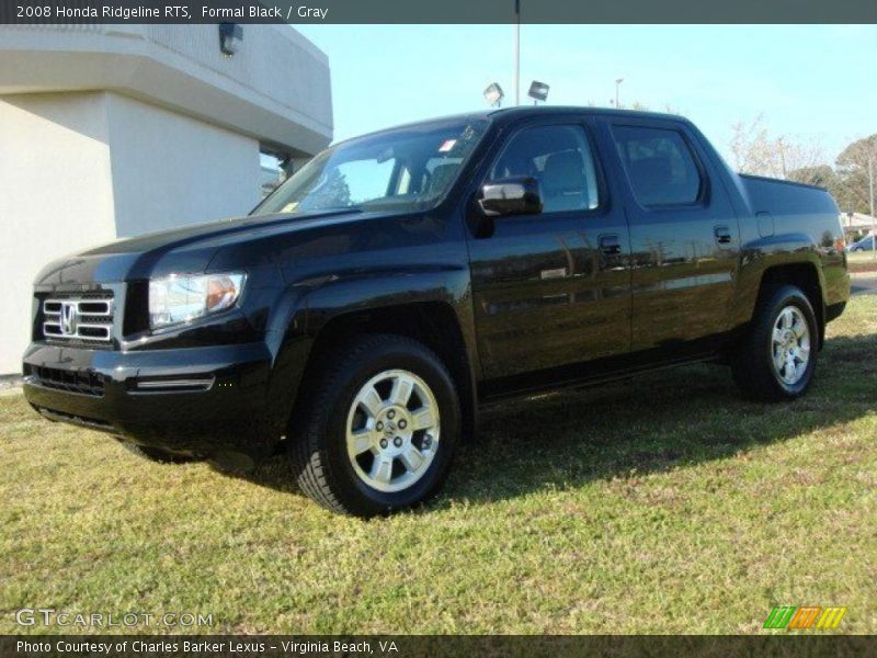 Formal Black / Gray 2008 Honda Ridgeline RTS