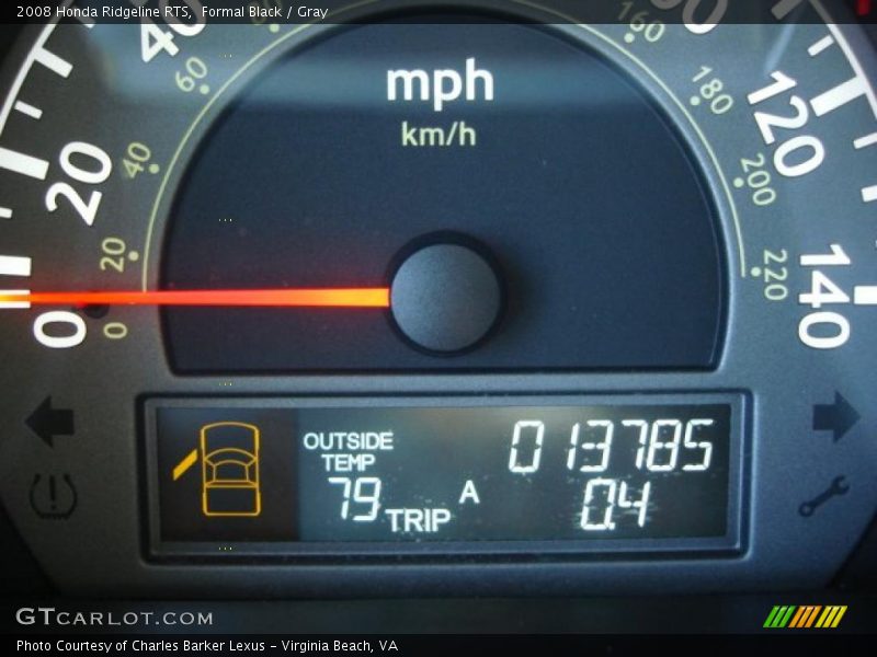 Formal Black / Gray 2008 Honda Ridgeline RTS