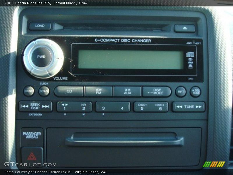 Formal Black / Gray 2008 Honda Ridgeline RTS