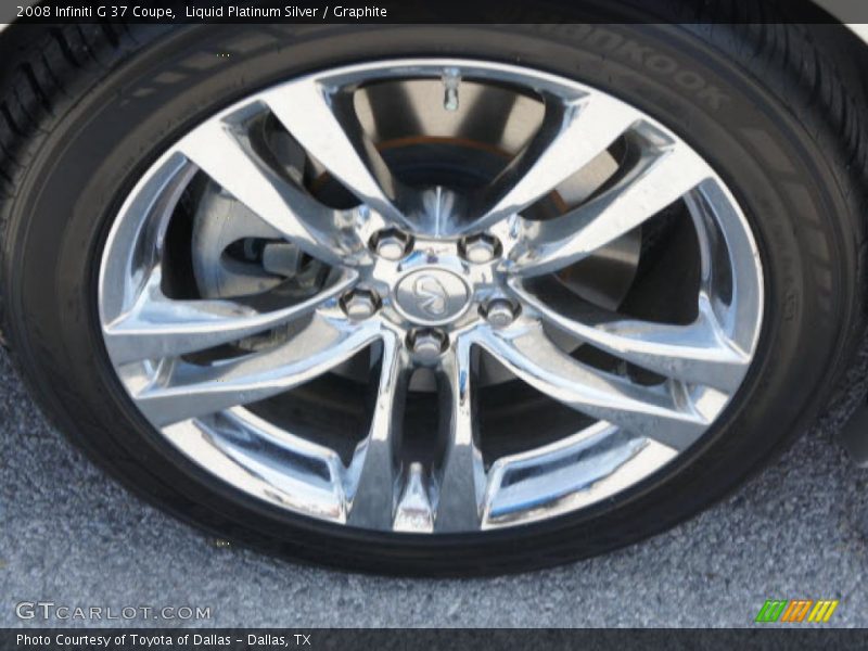 Liquid Platinum Silver / Graphite 2008 Infiniti G 37 Coupe