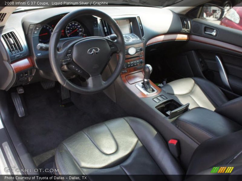 Liquid Platinum Silver / Graphite 2008 Infiniti G 37 Coupe