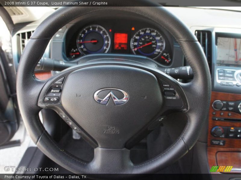 Liquid Platinum Silver / Graphite 2008 Infiniti G 37 Coupe