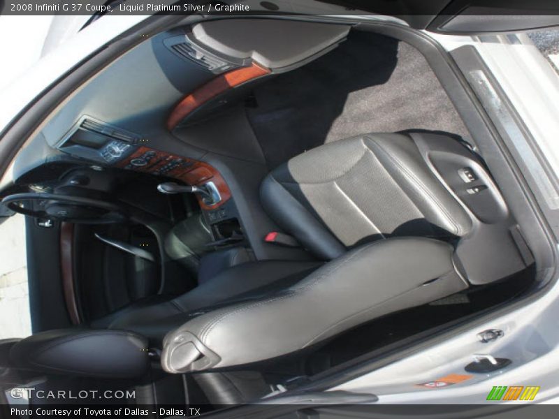 Liquid Platinum Silver / Graphite 2008 Infiniti G 37 Coupe