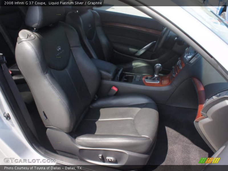 Liquid Platinum Silver / Graphite 2008 Infiniti G 37 Coupe