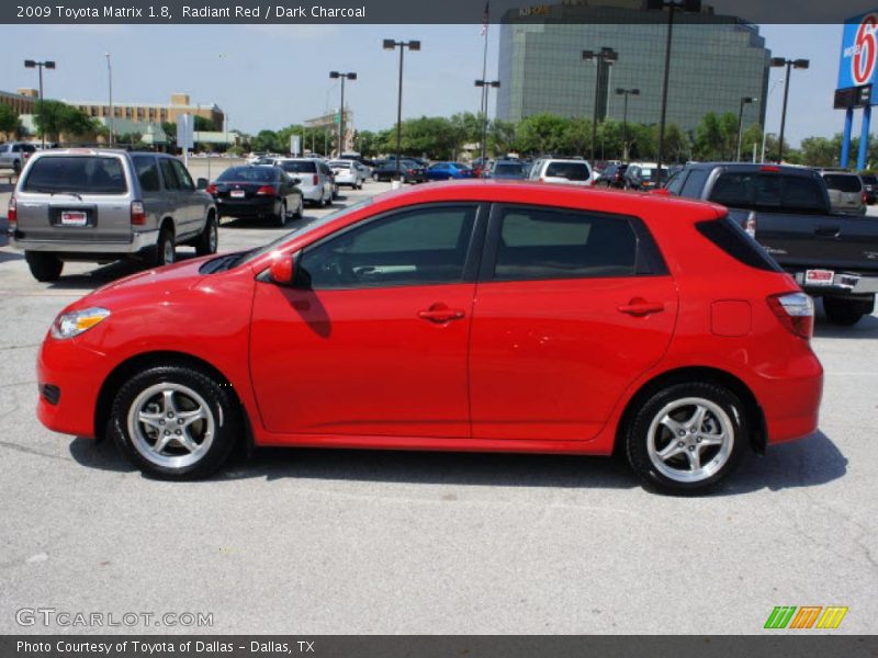 Radiant Red / Dark Charcoal 2009 Toyota Matrix 1.8