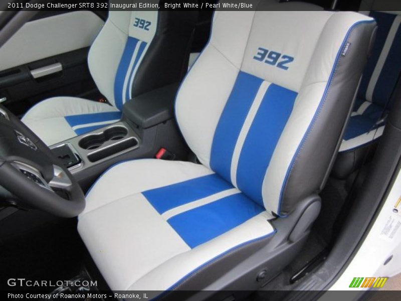  2011 Challenger SRT8 392 Inaugural Edition Pearl White/Blue Interior