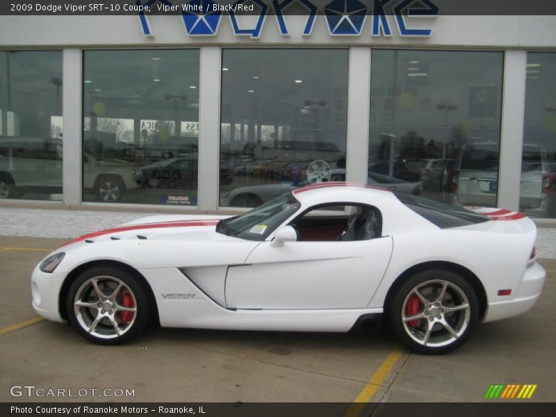 Viper White / Black/Red 2009 Dodge Viper SRT-10 Coupe