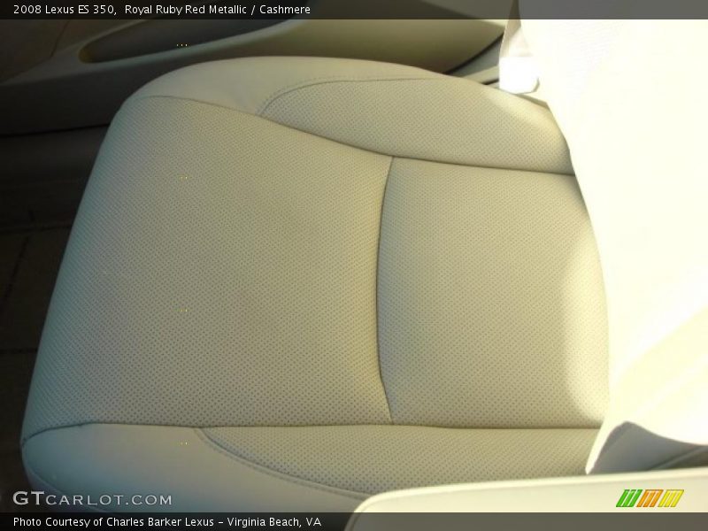 Royal Ruby Red Metallic / Cashmere 2008 Lexus ES 350
