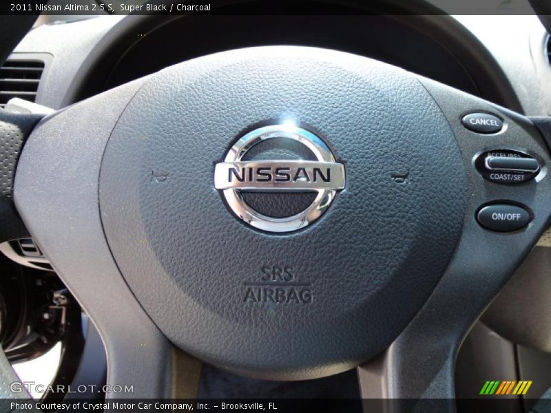 Super Black / Charcoal 2011 Nissan Altima 2.5 S