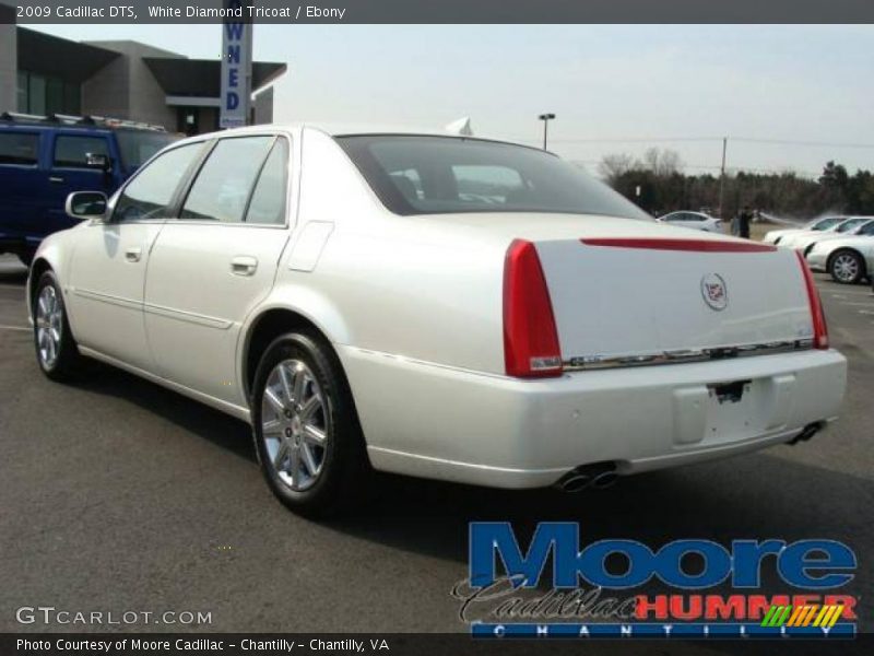 White Diamond Tricoat / Ebony 2009 Cadillac DTS