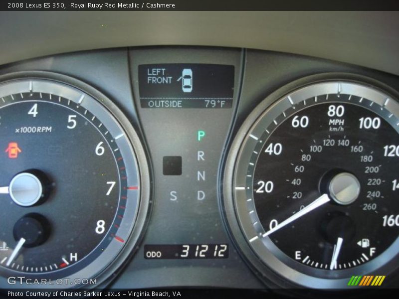 Royal Ruby Red Metallic / Cashmere 2008 Lexus ES 350