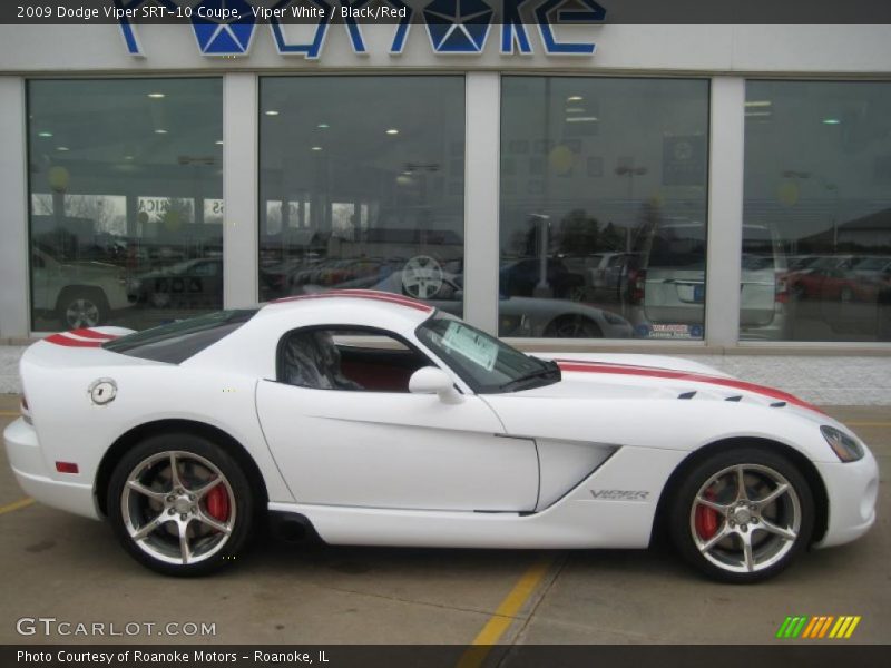 Viper White / Black/Red 2009 Dodge Viper SRT-10 Coupe