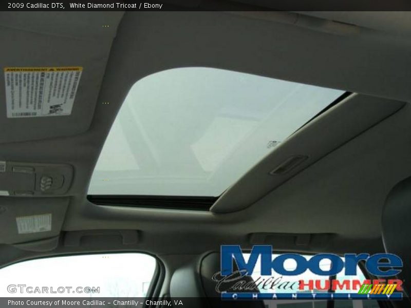 White Diamond Tricoat / Ebony 2009 Cadillac DTS