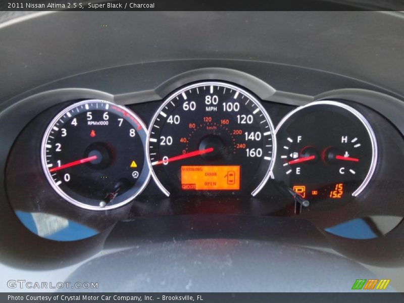Super Black / Charcoal 2011 Nissan Altima 2.5 S