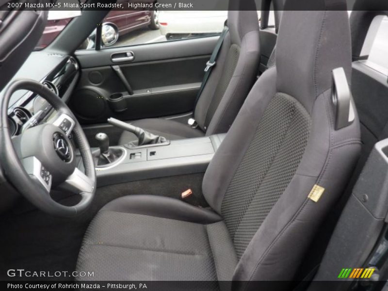 Highland Green / Black 2007 Mazda MX-5 Miata Sport Roadster