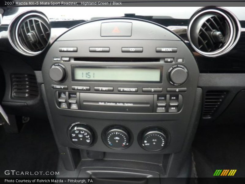 Controls of 2007 MX-5 Miata Sport Roadster