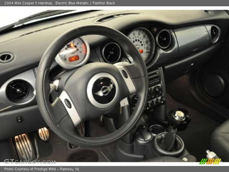 Electric Blue Metallic / Panther Black 2004 Mini Cooper S Hardtop