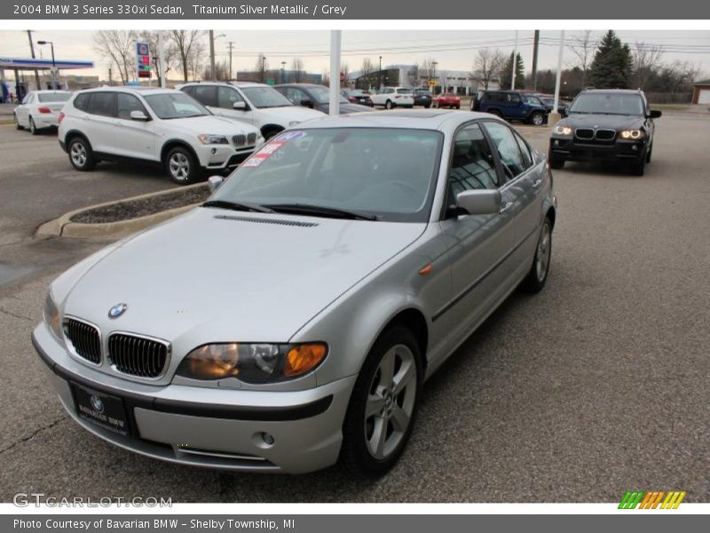 Titanium Silver Metallic / Grey 2004 BMW 3 Series 330xi Sedan