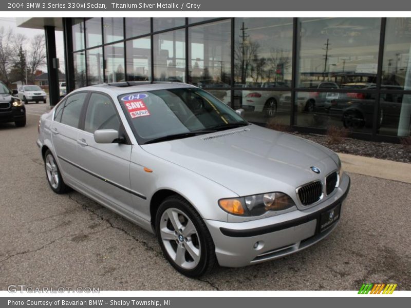 Titanium Silver Metallic / Grey 2004 BMW 3 Series 330xi Sedan