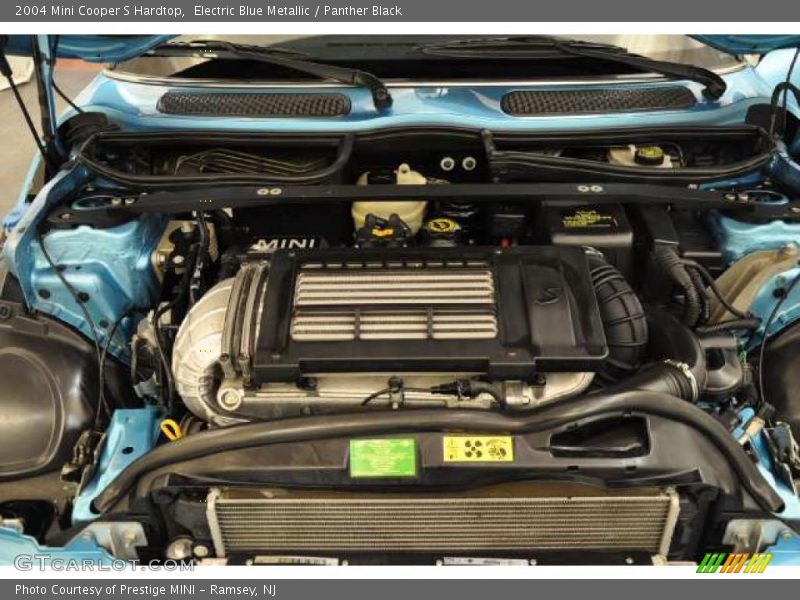 Electric Blue Metallic / Panther Black 2004 Mini Cooper S Hardtop