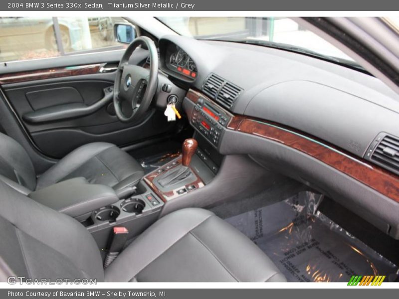 Titanium Silver Metallic / Grey 2004 BMW 3 Series 330xi Sedan
